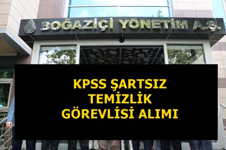 İBB iştirakine 35 temizlik görevlisi alımı yapılacak! KPSS puan şartı aranmıyor