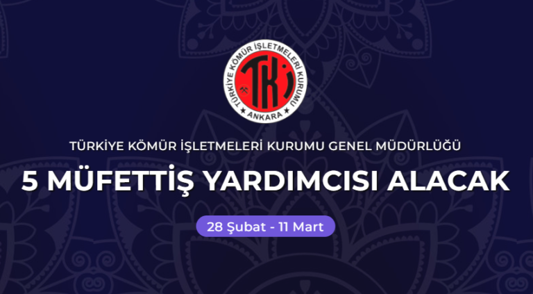 Türkiye Kömür İşletmeleri TTK Personel Alımı İlanı Yayınladı! 5 Kişi İstihdam Edilecek