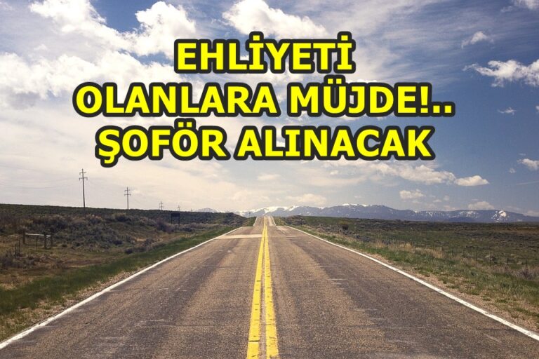 Ehliyetli kişilere müjde İŞKUR’dan! Şoför alımı için çok sayıda ilan aktif edildi