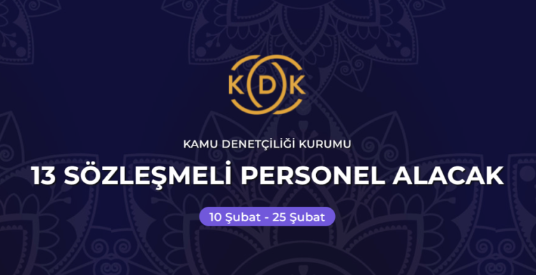 Kamu Denetçiliği Kurumu 13 personel alımı yapacak! Temizlik-Koruma Güvenlik!…