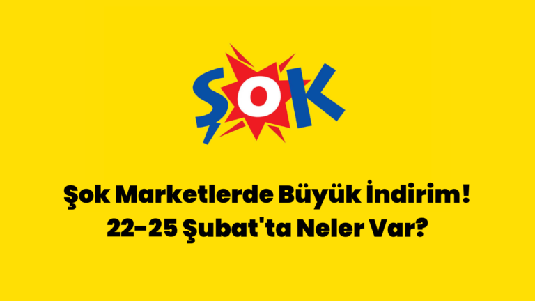 Şok Marketlerde İndirimli Fiyatlarla 22 Şubat Ürün Kataloğu Yayınlandı!