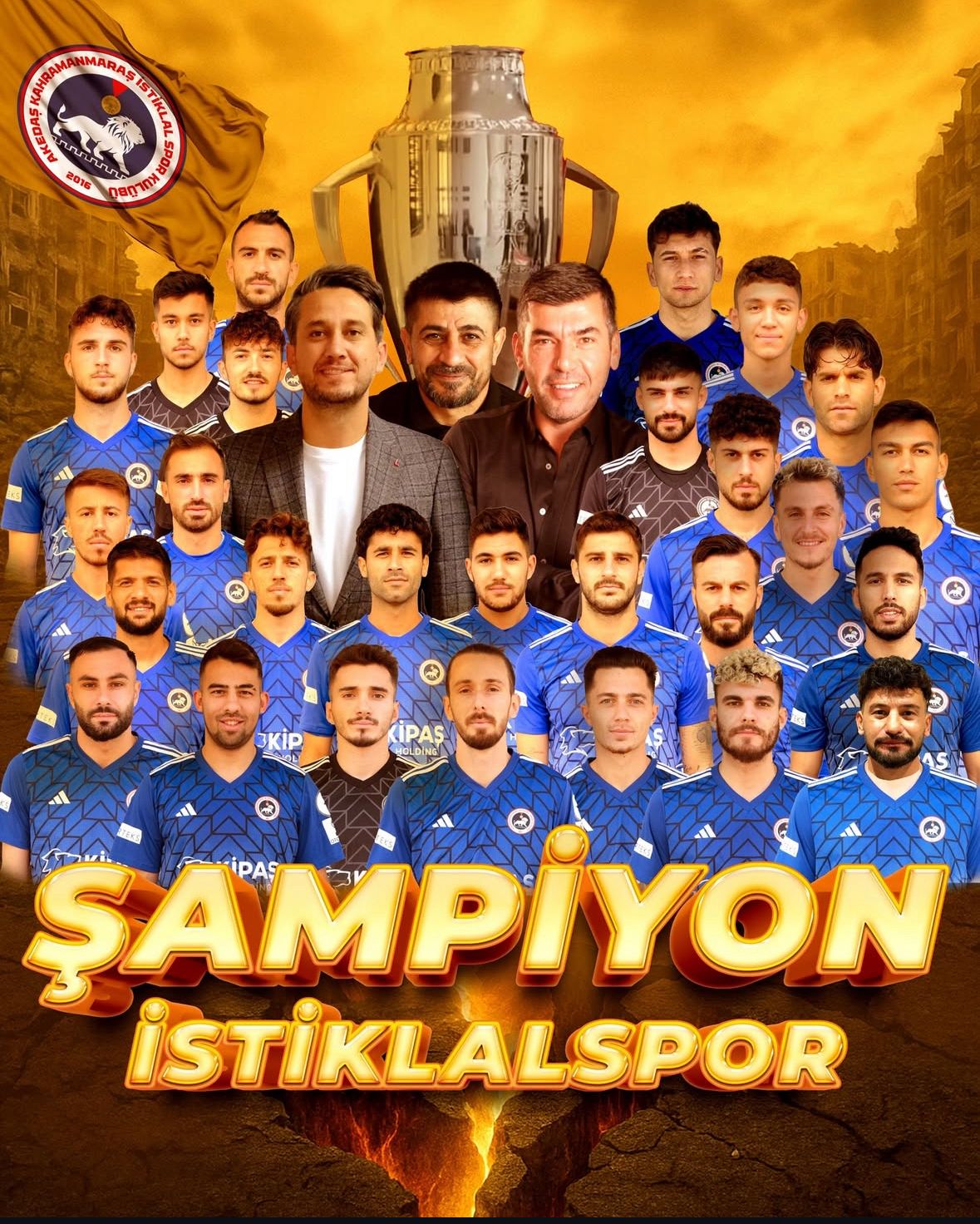 Enkazlar Altından Şampiyonluğa! Kahramanmaraş İstiklal Spor Ptt.2 Lig’e Yükseldi