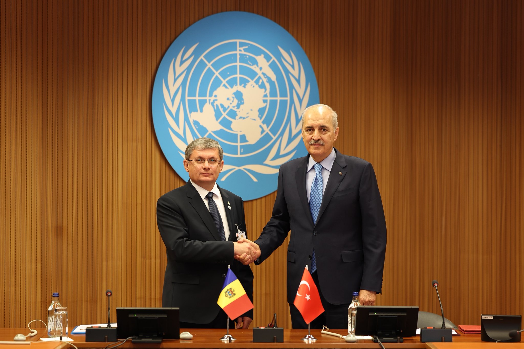 TBMM Başkanı Numan Kurtulmuş, Moldova Parlamento Başkanı Igor Grosu ile Cenevre’de Görüştü