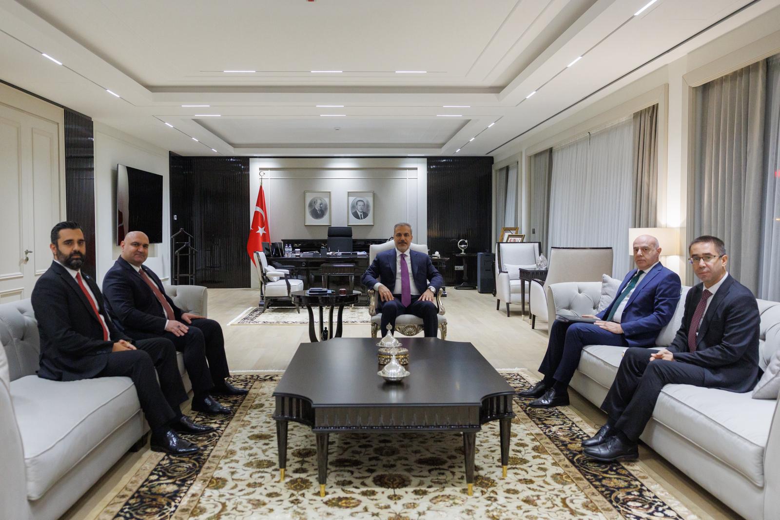 Bakan Fidan, Irak Türkmen Cephesi Heyetini Kabul Etti