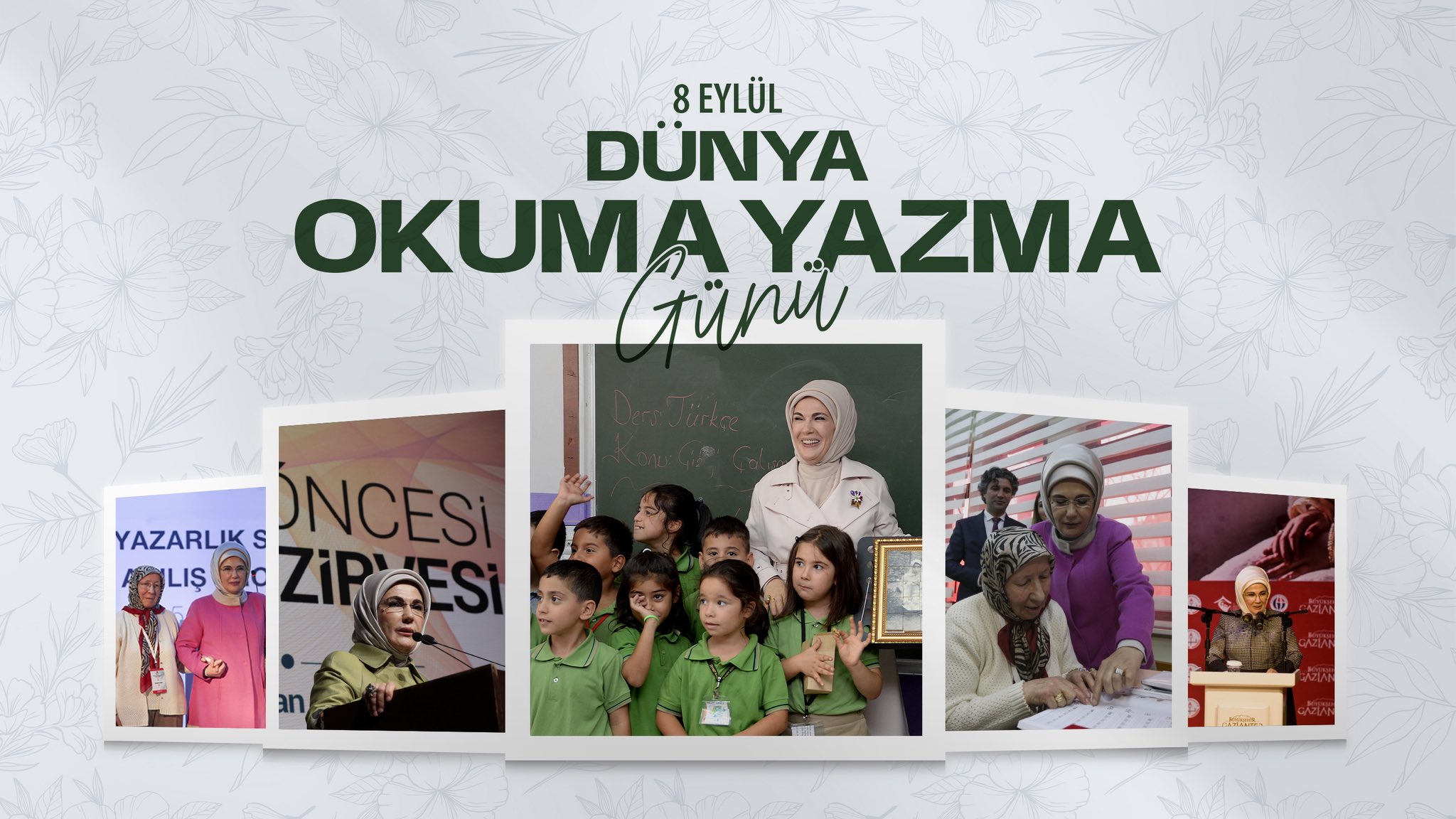 Emine Erdoğan, 8 Eylül Dünya Okuma Yazma Günü’nde Okuryazarlık Seferberliğini Kutladı