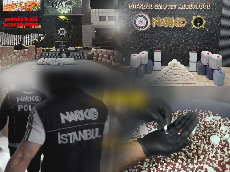 İstanbul’da 366,5 Kilogram Uyuşturucu Madde ve 1,5 Milyon Hap Ele Geçirildi