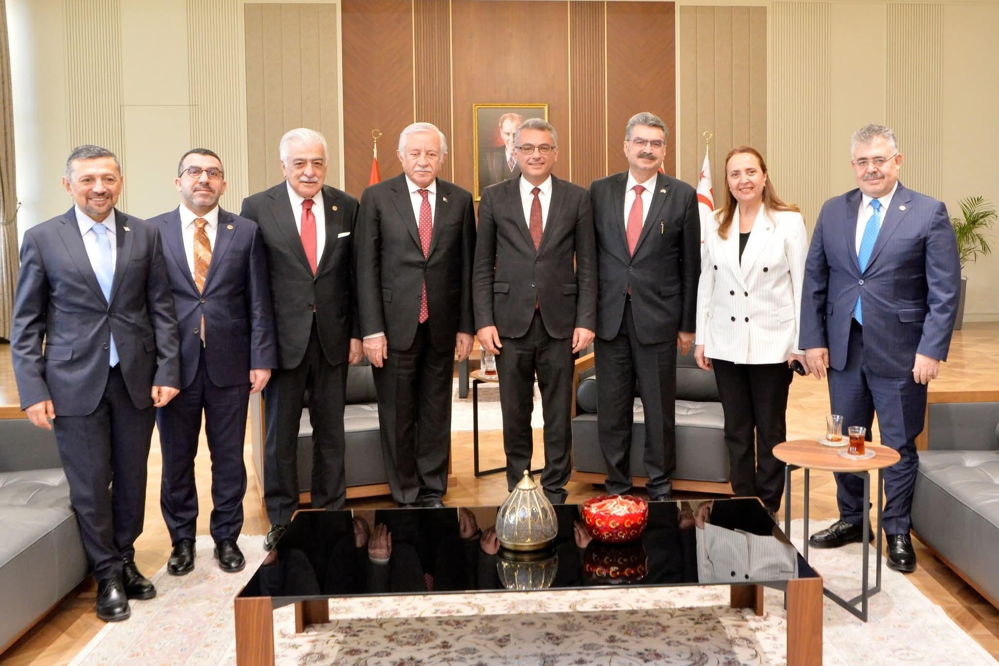 TBMM Heyetinden KKTC Cumhurbaşkanı Tufan Erhürman’a Tebrik Ziyareti
