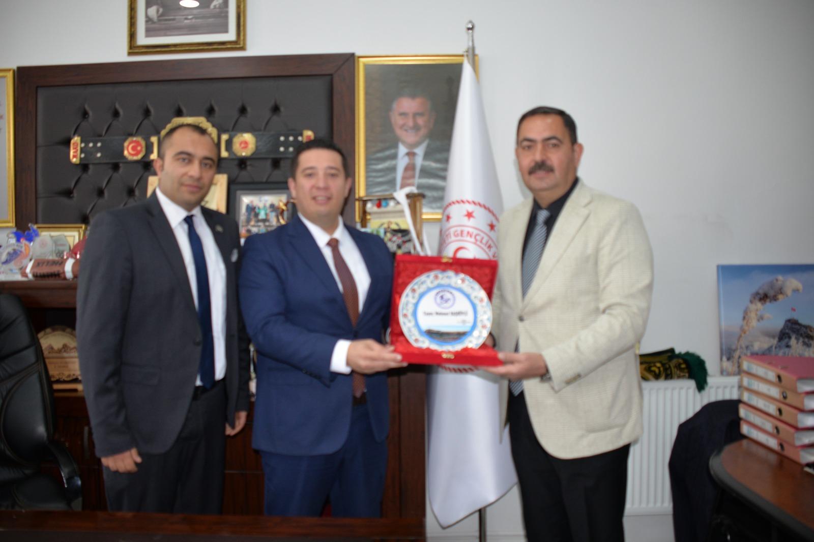 TFFHGD Heyetinden Gençlik ve Spor İl Müdürü Mehmet Başköylü’ye Ziyaret