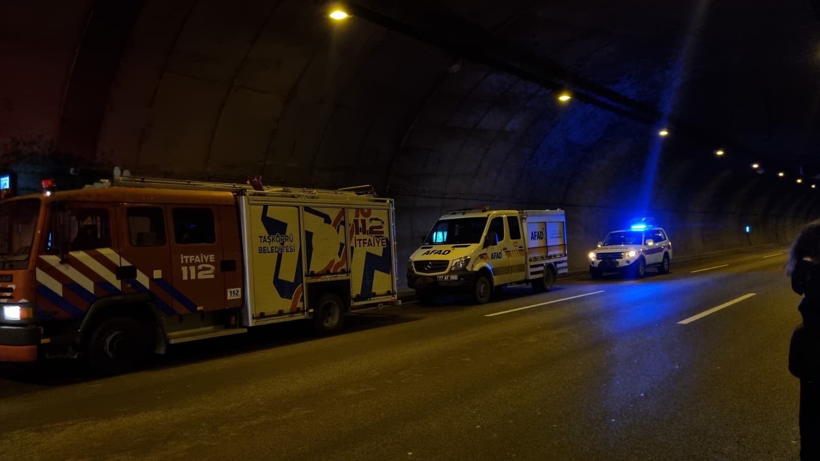 Orhangazi Tüneli’nde Gerçeği Aratmayan Trafik Kazası ve Yangın Tatbikatı