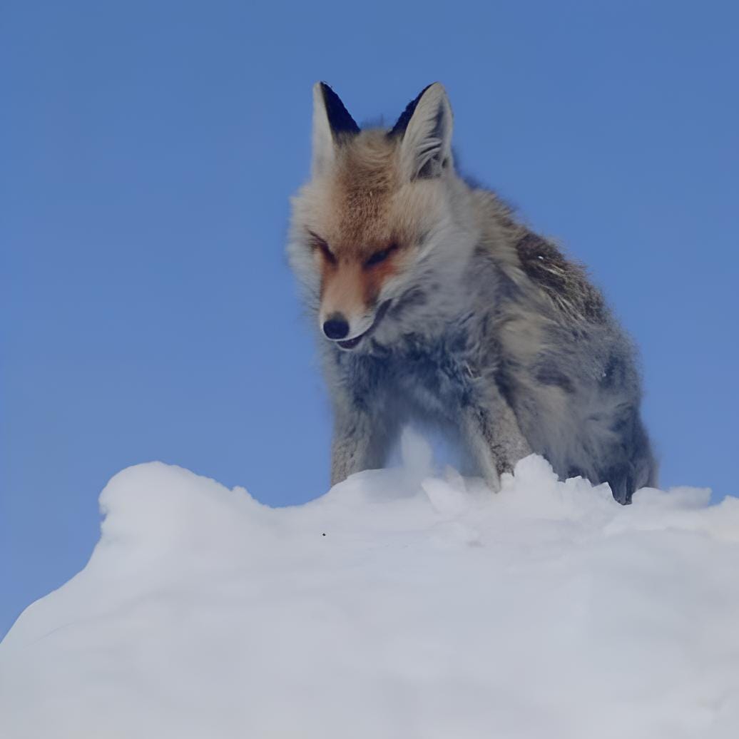 Yüksekova’da Dondurucu Soğuk: Tilki Kar Üzerinde Ayakta Donarak Telef Oldu