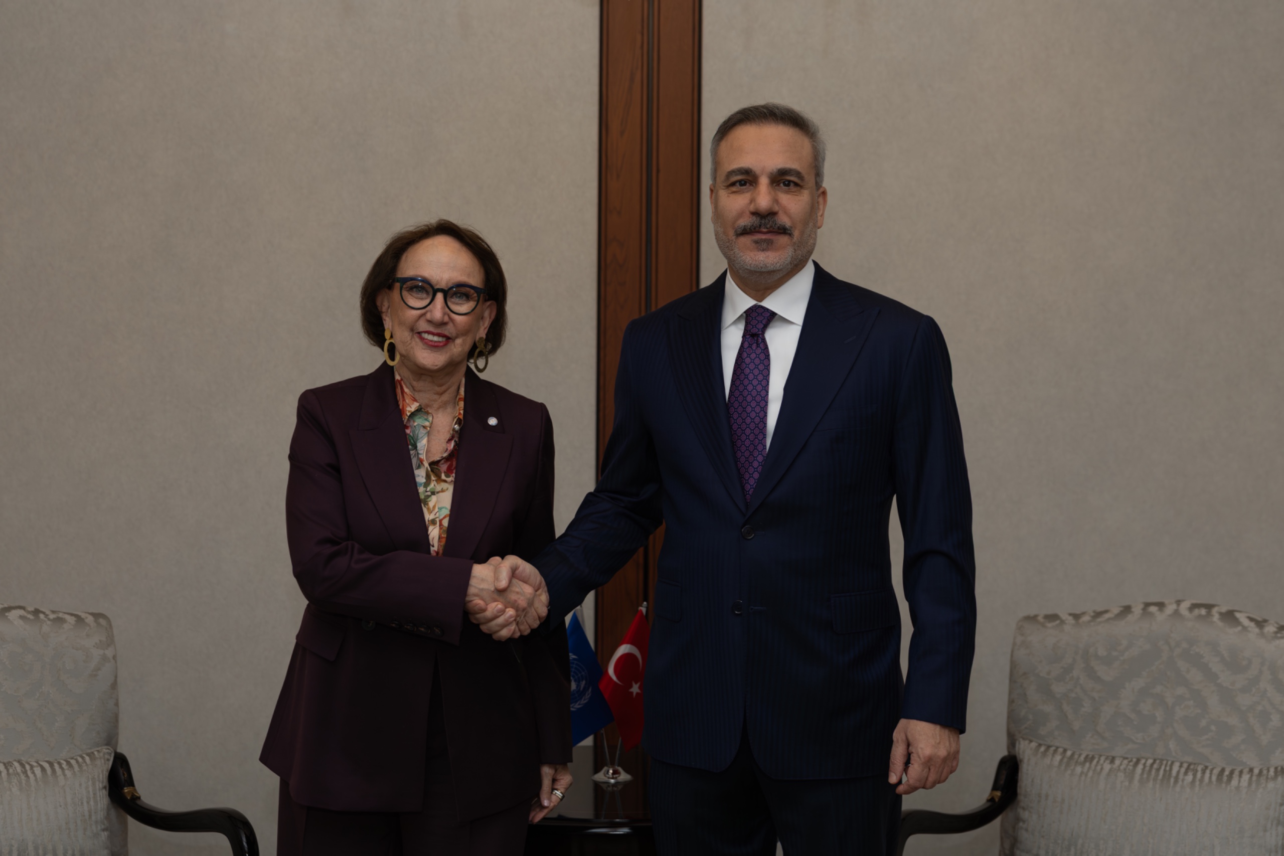 Dışişleri Bakanı Hakan Fidan, UNCTAD Genel Sekreteri Grynspan ile Ankara’da Bir Araya Geldi