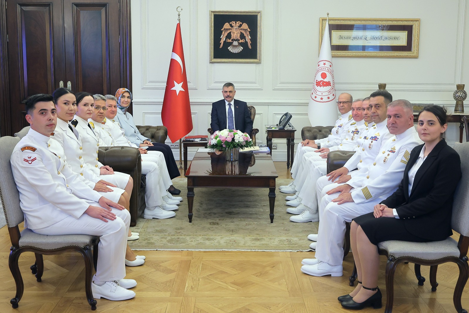 İçişleri Bakanı Mustafa Çiftçi Sahil Güvenlik Heyetini Kabul Etti