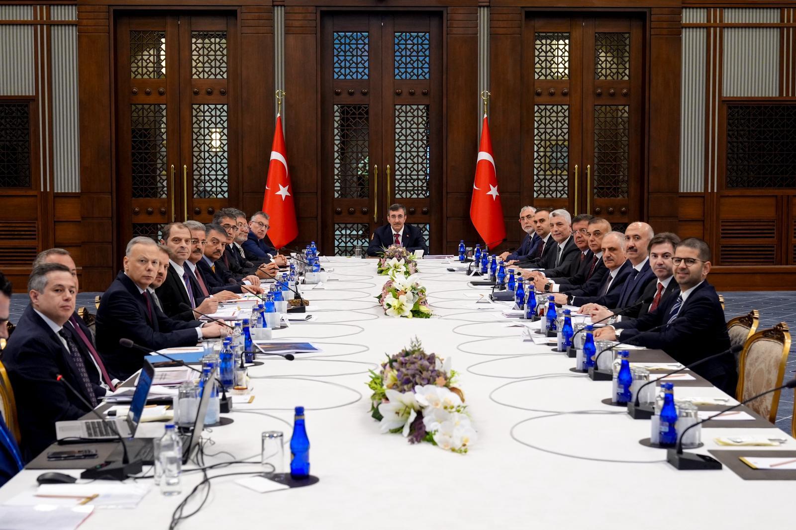 Ekonomi Koordinasyon Kurulu Cumhurbaşkanı Yardımcısı Cevdet Yılmaz Başkanlığında Toplandı
