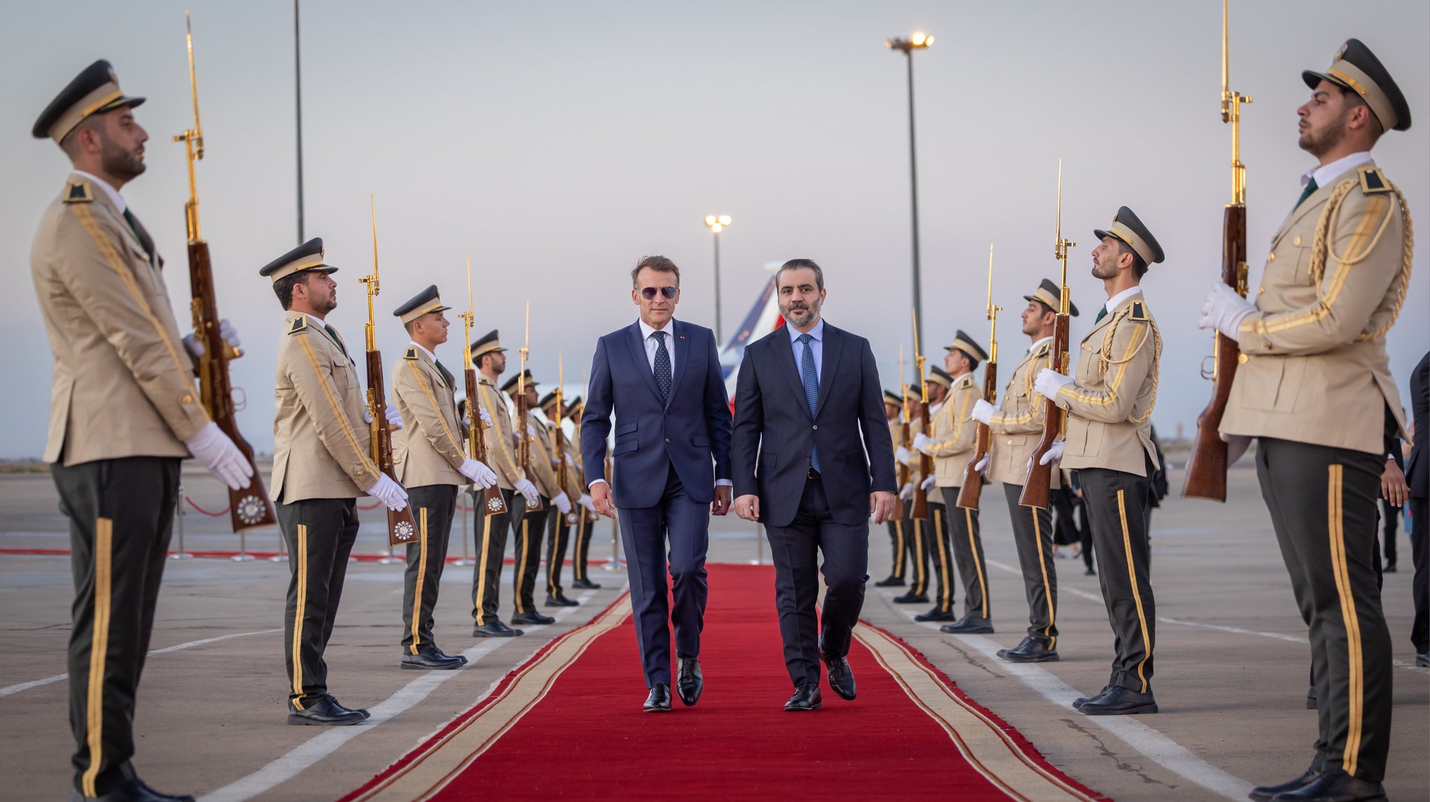 Fransa Cumhurbaşkanı Emmanuel Macron Suriye’yi Ziyaret Etti